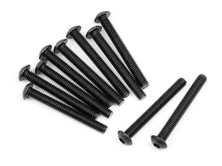 HPI Racing - Button Head Screw, M3X25mm, Hexhead, (10pcs) - Hobby Recreation Products