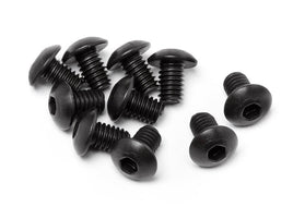 HPI Racing - Button Head Screw, M4X6mm, Hex Socket, (10pcs) - Hobby Recreation Products