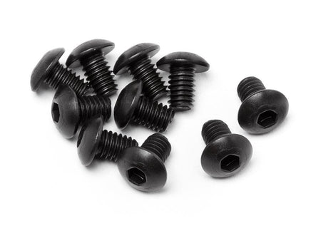 HPI Racing - Button Head Screw, M4X6mm, Hex Socket, (10pcs) - Hobby Recreation Products