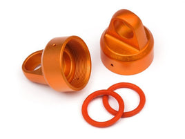 HPI Racing - Orange Aluminum Top Shock Cap, for the Savage XS (2pcs) - Hobby Recreation Products