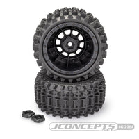 J Concepts - Magmas, Platinum Compound, Pre-Mounted on #3425B Wheels, Fits X-Maxx, XRT, and Kraton 8S - Hobby Recreation Products