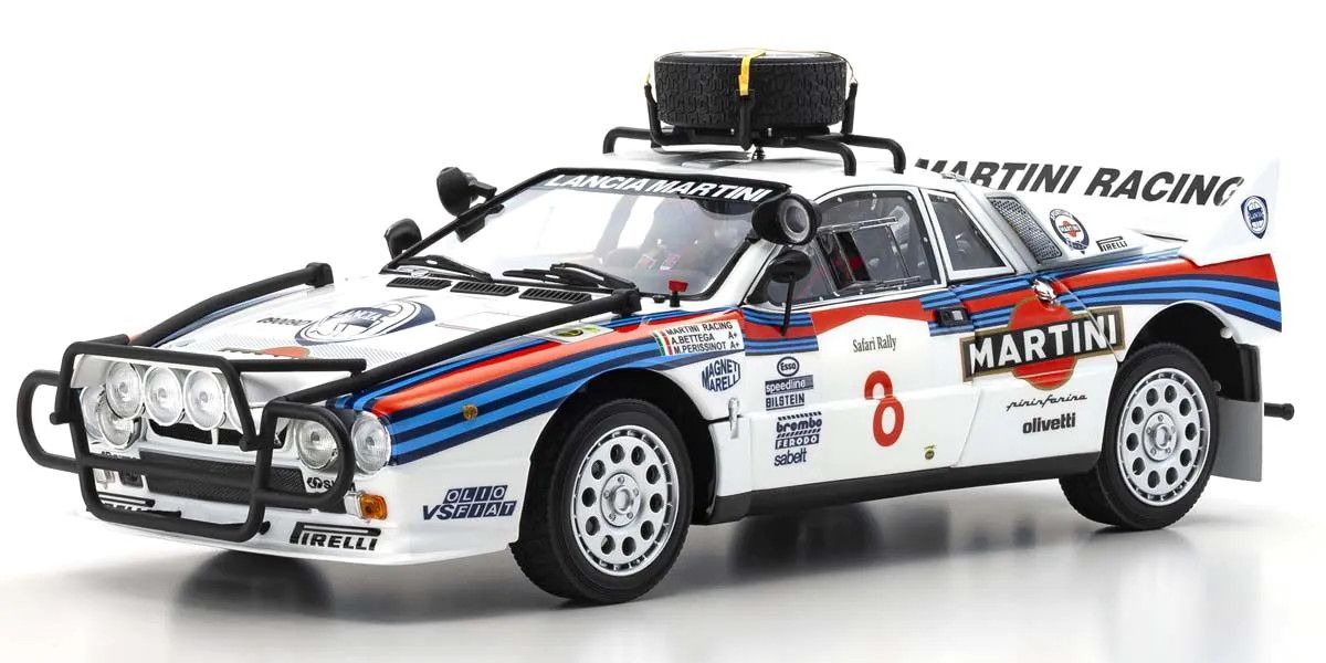 Kyosho - 1/18 Scale Lancia Rally 037 1985 Safari #8 Die Cast Car