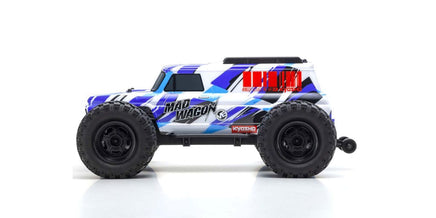 Kyosho - 1980 Mad Wagon 1/10 4WD RTR Brushless Monster Truck, Blue - Hobby Recreation Products