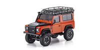 Kyosho - MINI-Z 4x4 Series Ready Set Land Rover Defender 90 Adventure Phoenix Orange/Santorini Black - Hobby Recreation Products