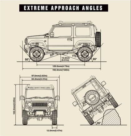 Kyosho - Mini-Z 4x4 Suzuki Jimny, APIO TS4 Khaki - Hobby Recreation Products