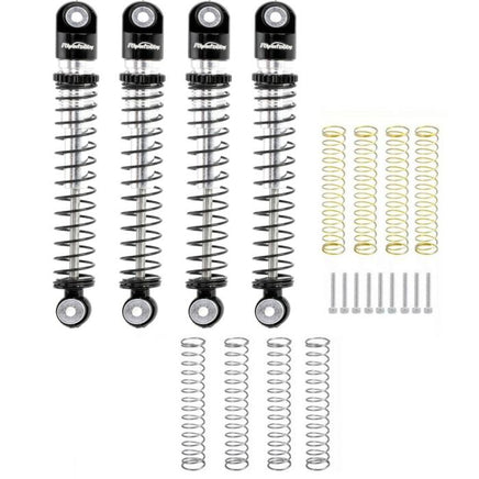 Power Hobby - 1/24 Aluminum 54mm Long Travel Shocks, Black, for Axial SCX24 Jeep / Bronco - Hobby Recreation Products