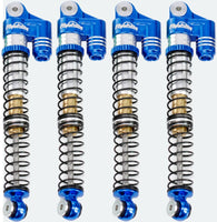 Power Hobby - 1/24 Aluminum 58mm Long Travel Shocks, Blue, for Axial SCX24 Jeep, Bronco - Hobby Recreation Products