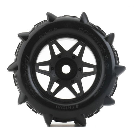 Power Hobby - 1/8 Rooster 3.8" Belted Paddle Sand Snow Tires 17mm - Hobby Recreation Products