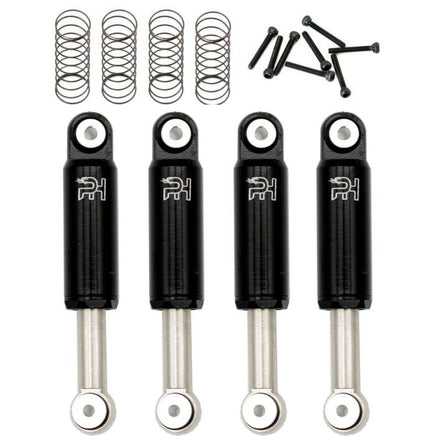 Power Hobby - Aluminum 32mm Internal Spring Air Shocks Axial SCX24 C10 Jeep Betty - Black - Hobby Recreation Products