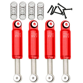 Power Hobby - Aluminum 32mm Internal Spring Air Shocks Axial SCX24 C10 Jeep Betty - Red - Hobby Recreation Products