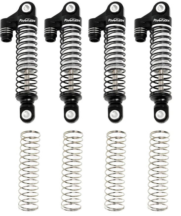 Power Hobby - Aluminum 51mm Long Travel Shocks, Black, for Traxxas TRX-4M - Hobby Recreation Products