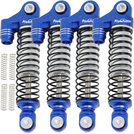 Power Hobby - Aluminum 51mm Long Travel Shocks, Blue, for Traxxas TRX-4M - Hobby Recreation Products