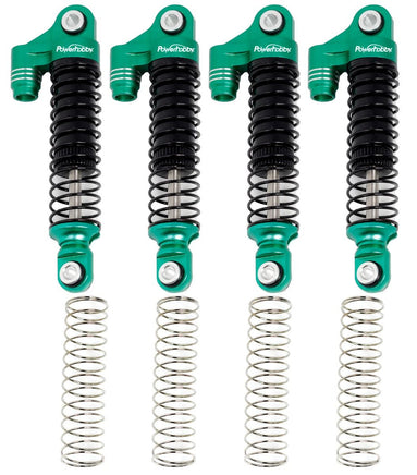 Power Hobby - Aluminum 51mm Long Travel Shocks, Green, for Traxxas TRX-4M - Hobby Recreation Products