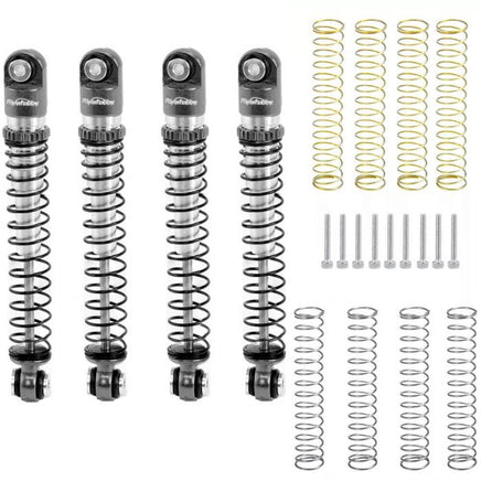 Power Hobby - Aluminum 54mm Long Travel Long Shocks 1/24, Grey, for Axial 24 Jeep / Bronco - Hobby Recreation Products