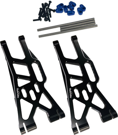 Power Hobby - Aluminum Lower Suspension Arms for Traxxas X-Maxx, Black - Hobby Recreation Products