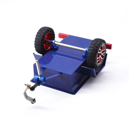 Power Hobby - Aluminum Mini RC Crawler 1/24 Trailer, Blue, for Axial SCX24 / Enduro24 - Hobby Recreation Products