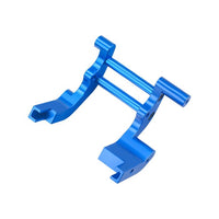 Power Hobby - Aluminum Rear Motor Guard, Blue, for Traxxas Slash / Stampede / Rustler / Bandit - Hobby Recreation Products