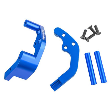 Power Hobby - Aluminum Rear Motor Guard, Blue, for Traxxas Slash / Stampede / Rustler / Bandit - Hobby Recreation Products