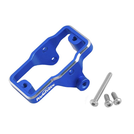 Power Hobby - Aluminum Servo Mount fits: 1/18 Traxxas TRX-4M Blue - Hobby Recreation Products