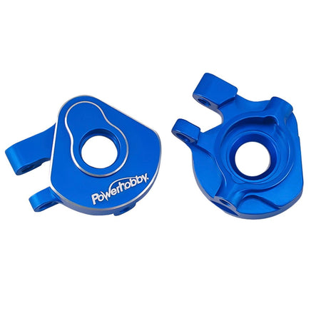 Power Hobby - Aluminum Steering Knuckles / Blocks Traxxas TRX-4M Blue - Hobby Recreation Products