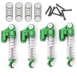 Power Hobby - Aluminum Threaded Mini/Micro Shocks for Axial SCX24 Front Rear Green - Hobby Recreation Products