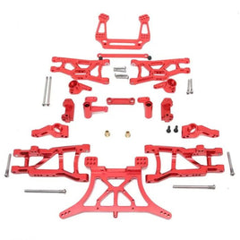 Power Hobby - Aluminum Upgrade Kit 2WD, for Traxxas Slash/Rustler/Stampede/Bandit, Red - Hobby Recreation Products