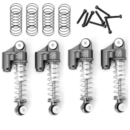 Power Hobby - Axial SCX24 C10 JLU Jeep Betty Aluminum Shocks Grey - Hobby Recreation Products