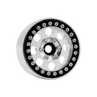 Power Hobby - B2 Aluminum 1.9 Beadlock Wheels 9mm Hubs, Silver, for 1/10 Rock Crawler, 4pcs - Hobby Recreation Products