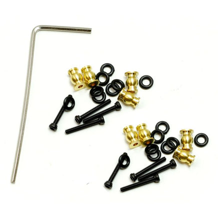 Power Hobby - Brass High Clearance Chassis Links, for Axial SCX24 Jeep / Gladiator - Hobby Recreation Products