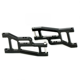 Power Hobby - CNC Aluminum Front Suspension Arms, Black, fits Traxxas Drag Slash - Hobby Recreation Products