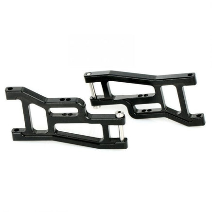 Power Hobby - CNC Aluminum Front Suspension Arms, Black, fits Traxxas Drag Slash - Hobby Recreation Products