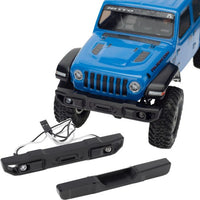 Power Hobby - Front Rear Aluminum Bumper, for Axial SCX24 Jeep Wrangler / Gladiator / Bronco - Hobby Recreation Products