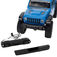 Power Hobby - Front Rear Aluminum Bumper with Lights, for Axial SCX24 Jeep / Gladiator / Bronco - Hobby Recreation Products