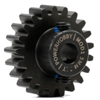 Power Hobby - Hardened Steel 18T Mod1 5mm Pinion Gear with 2 Grub Screws - Hobby Recreation Products