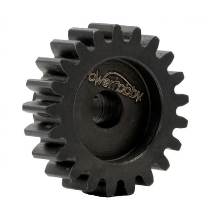 Power Hobby - Hardened Steel 19T Mod1 8mm Pinion Gear with 2 Grub Screws - Hobby Recreation Products