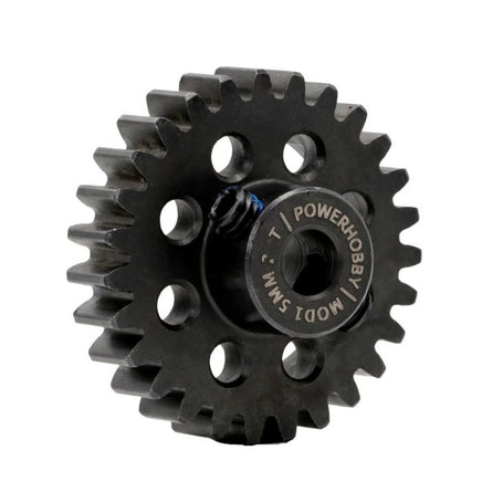 Power Hobby - Hardened Steel 24T Mod1 5mm Pinion Gear with 2 Grub Screws - Hobby Recreation Products