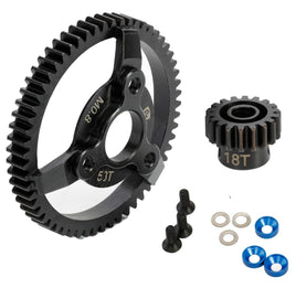 Power Hobby - Hardened Steel 56T Spur Gear / 18T Pinion, for Traxxas 2WD - Hobby Recreation Products