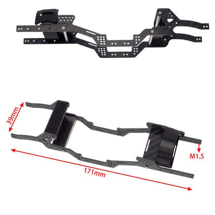 Power Hobby - LCG Carbon Fiber Chassis, for Axial SCX24 Jeep / Bronco / C10 - Hobby Recreation Products