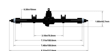 RC4WD - TEQ Ultimate Scale Cast Axle (Rear) - Hobby Recreation Products
