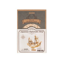 Robotime - Classic 3D Wood Puzzles; Diplomatic Ship - Hobby Recreation Products