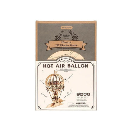 Robotime - Classic 3D Wood Puzzles; Hot Air Balloon - Hobby Recreation Products