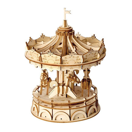 Robotime - Classic 3D Wood Puzzles; Merry-go-round - Hobby Recreation Products