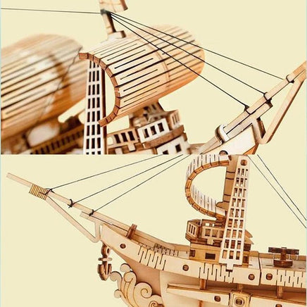 Robotime - Classic 3D Wood Puzzles; Sailing Ship - Hobby Recreation Products