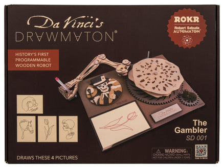 Robotime - DaVinci Drawing Machines; The Gambler - Hobby Recreation Products