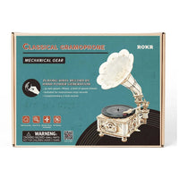 Robotime - Mechanical Wood Models; Classical Gramophone - Hobby Recreation Products