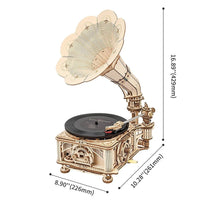 Robotime - Mechanical Wood Models; Classical Gramophone - Hobby Recreation Products