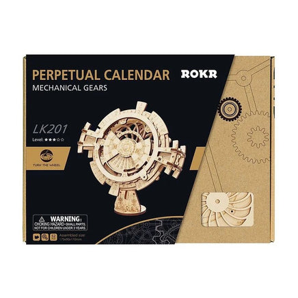 Robotime - Mechanical Wood Models; Perpetual Calendar - Hobby Recreation Products