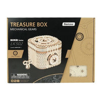 Robotime - Mechanical Wood Models; Treasure Box - Hobby Recreation Products