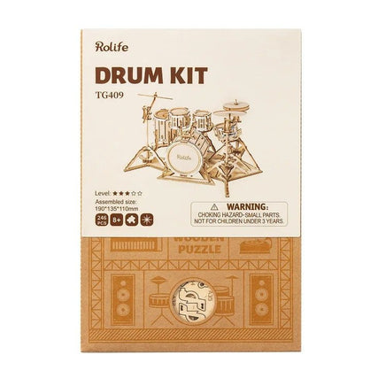 Robotime - Musical Instruments; Drum Kit - Hobby Recreation Products