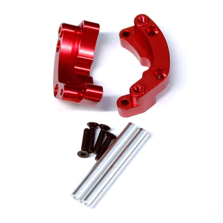 ST Racing Concepts - Aluminum Rear Wheelie Bar Mount, Red, for Traxxas Drag Slash - Hobby Recreation Products